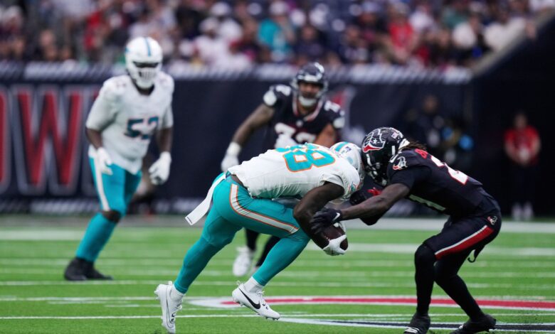 Dolphins’ Grant DuBose injured in game, taken to hospital