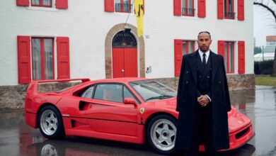 Lewis Hamilton drives the Ferrari for first time, expresses delight