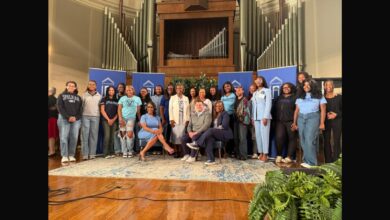 Spelman College’s homecoming convocation begins with alumni and students