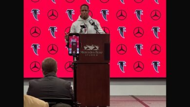 The day belongs to the Falcons defense, playoff hopes still alive after 34-7 win