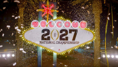 The College Football Playoff National Championship game heads to Vegas in 2027